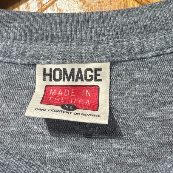 HOMAGE Chris Sabo Cincinnati Reds Single Stitch Gray Retro Vintage T-Shirt XL - Picture 2 of 7